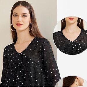 BCBGeneration Polka Dots Top size medium